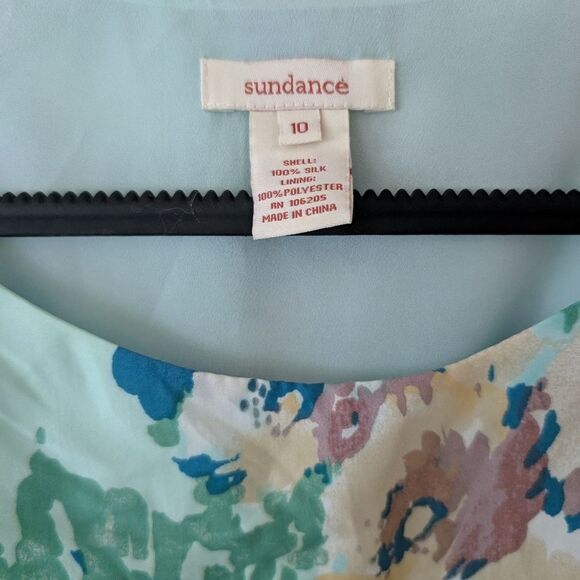 Sundance Floral Silk Garden Party Midi Dress Size 10 - Picture 3 of 8